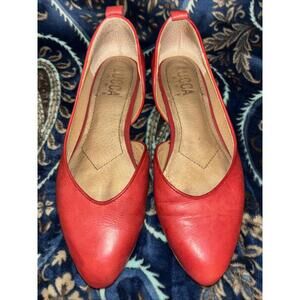Lucca Lane Red Flats Women’s Size 7 Leather Upper